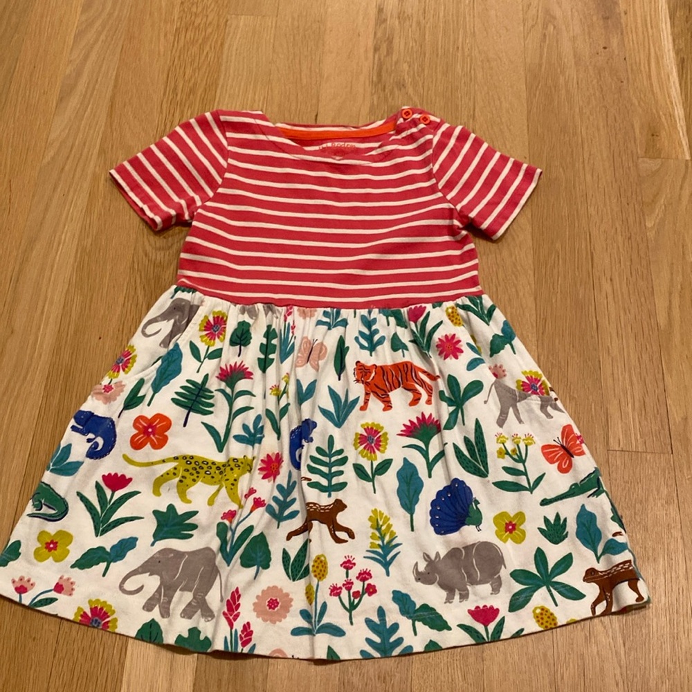 Mini Boden Animal Print Dress size 4-5